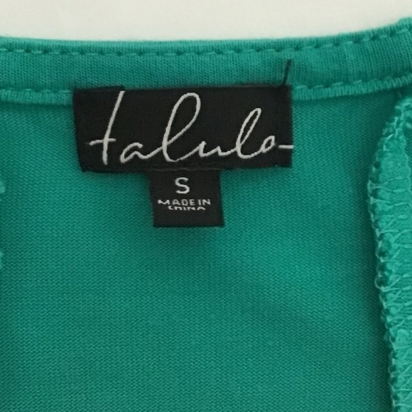 Talula Green Scoop Shirt Top - Picture 3 of 8